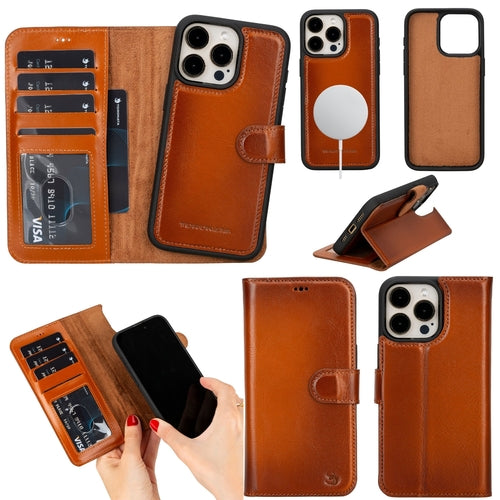 Casper iPhone 16 Pro Max Wallet Case Leather MagSafe
